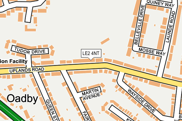 LE2 4NT map - OS OpenMap – Local (Ordnance Survey)