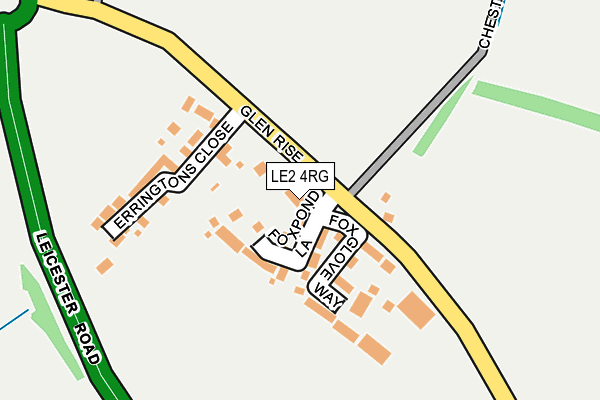 LE2 4RG map - OS OpenMap – Local (Ordnance Survey)