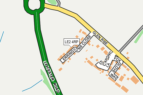 LE2 4RP map - OS OpenMap – Local (Ordnance Survey)