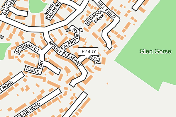 LE2 4UY map - OS OpenMap – Local (Ordnance Survey)