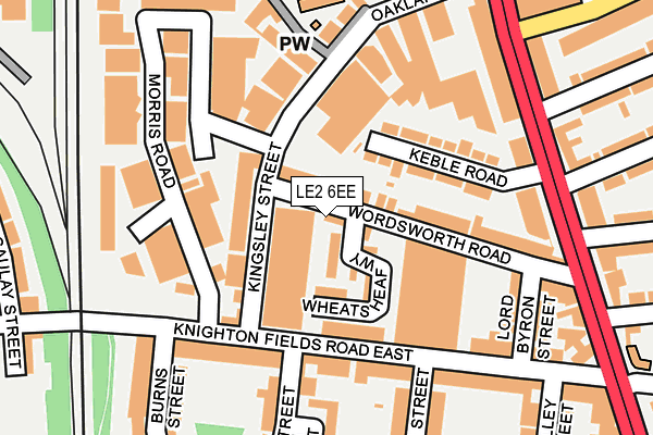 LE2 6EE map - OS OpenMap – Local (Ordnance Survey)