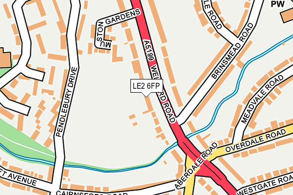 LE2 6FP map - OS OpenMap – Local (Ordnance Survey)