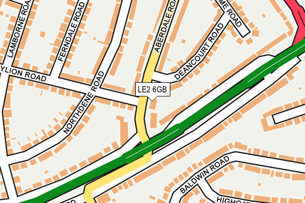 LE2 6GB map - OS OpenMap – Local (Ordnance Survey)