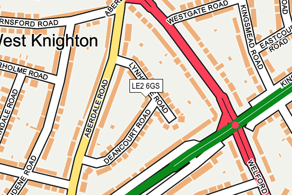 LE2 6GS map - OS OpenMap – Local (Ordnance Survey)