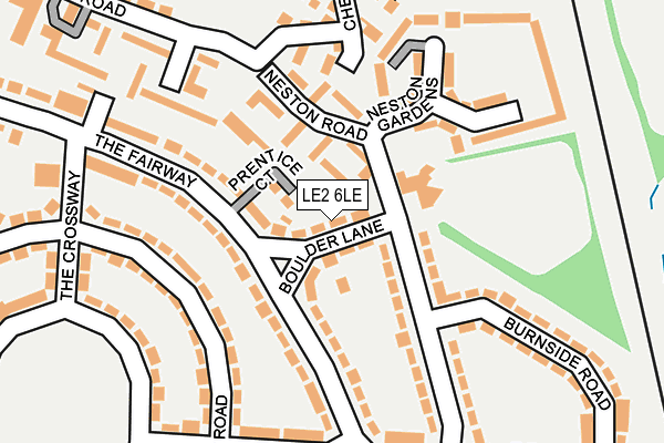LE2 6LE map - OS OpenMap – Local (Ordnance Survey)