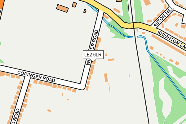 LE2 6LR map - OS OpenMap – Local (Ordnance Survey)