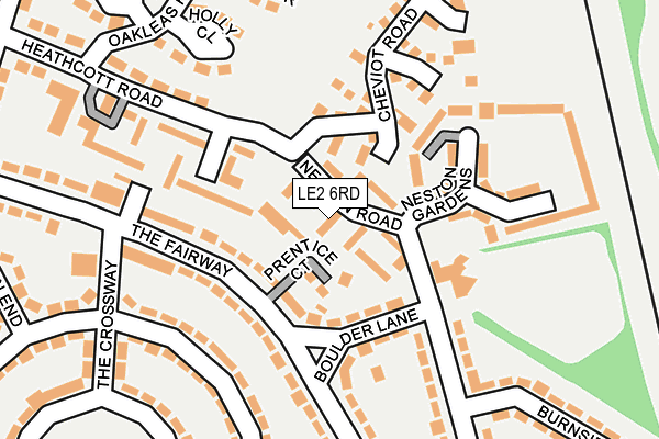 LE2 6RD map - OS OpenMap – Local (Ordnance Survey)