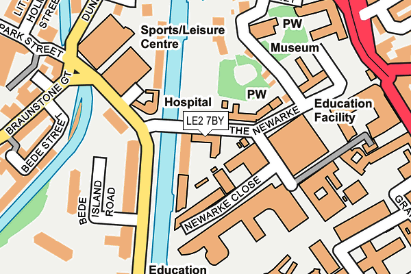 LE2 7BY map - OS OpenMap – Local (Ordnance Survey)