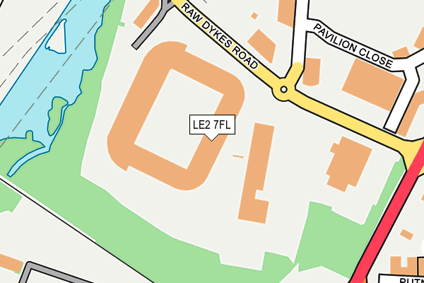 LE2 7FL map - OS OpenMap – Local (Ordnance Survey)