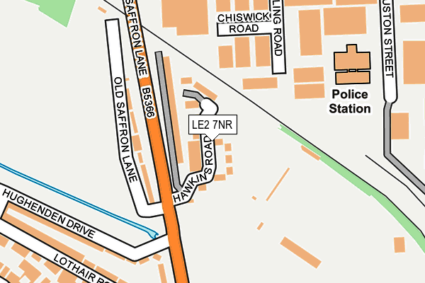 LE2 7NR map - OS OpenMap – Local (Ordnance Survey)
