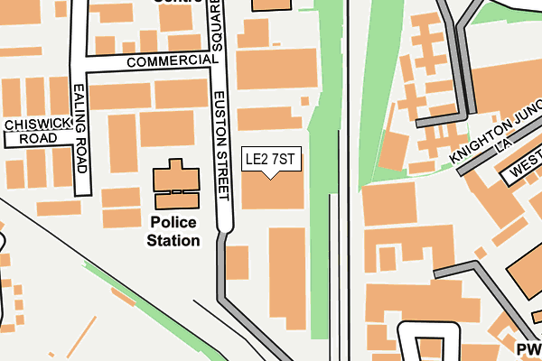 LE2 7ST map - OS OpenMap – Local (Ordnance Survey)