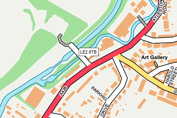 LE2 8TB map - OS OpenMap – Local (Ordnance Survey)