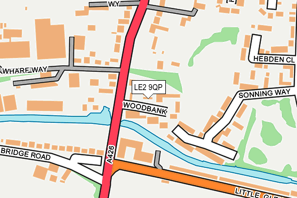LE2 9QP map - OS OpenMap – Local (Ordnance Survey)