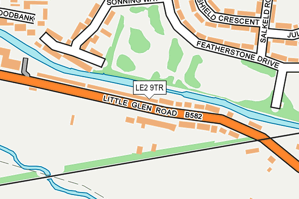 LE2 9TR map - OS OpenMap – Local (Ordnance Survey)
