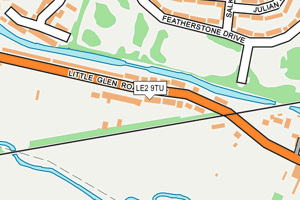 LE2 9TU map - OS OpenMap – Local (Ordnance Survey)