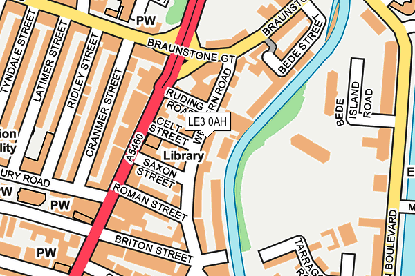 LE3 0AH map - OS OpenMap – Local (Ordnance Survey)