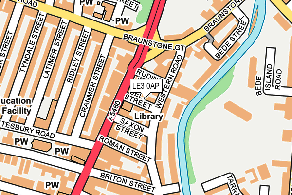 LE3 0AP map - OS OpenMap – Local (Ordnance Survey)