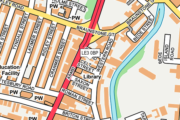 LE3 0BP map - OS OpenMap – Local (Ordnance Survey)