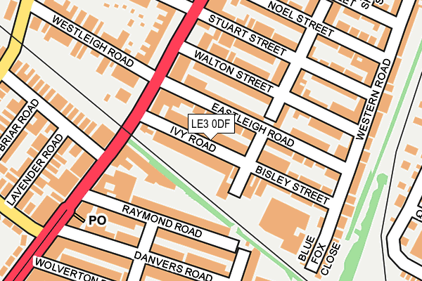 LE3 0DF map - OS OpenMap – Local (Ordnance Survey)