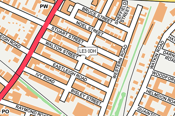 LE3 0DH map - OS OpenMap – Local (Ordnance Survey)