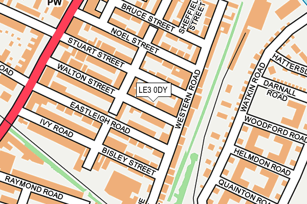 LE3 0DY map - OS OpenMap – Local (Ordnance Survey)