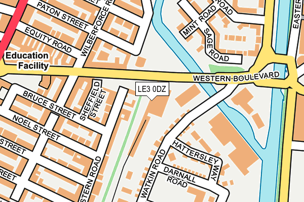 LE3 0DZ map - OS OpenMap – Local (Ordnance Survey)