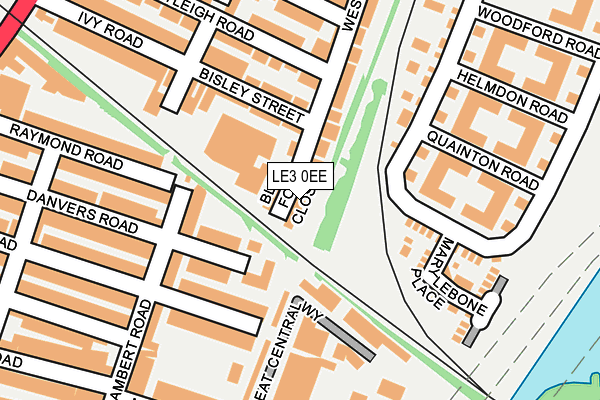 LE3 0EE map - OS OpenMap – Local (Ordnance Survey)