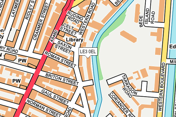 LE3 0EL map - OS OpenMap – Local (Ordnance Survey)