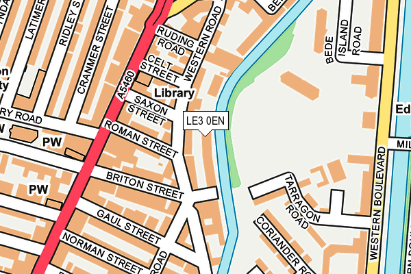 LE3 0EN map - OS OpenMap – Local (Ordnance Survey)