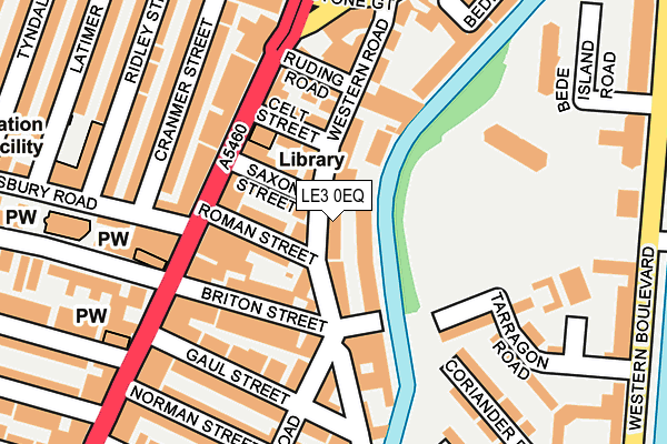 LE3 0EQ map - OS OpenMap – Local (Ordnance Survey)