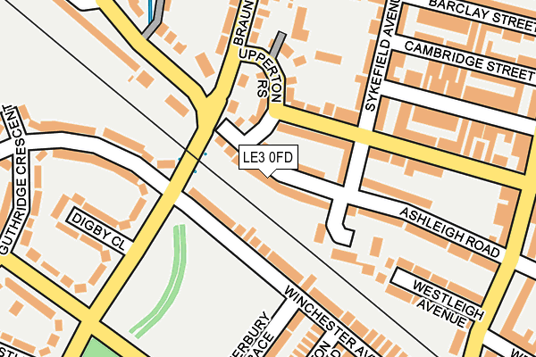 LE3 0FD map - OS OpenMap – Local (Ordnance Survey)