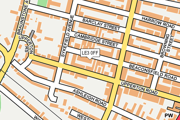 LE3 0FF map - OS OpenMap – Local (Ordnance Survey)