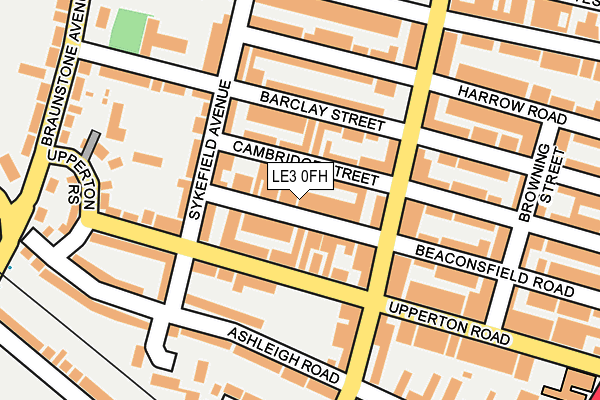 LE3 0FH map - OS OpenMap – Local (Ordnance Survey)