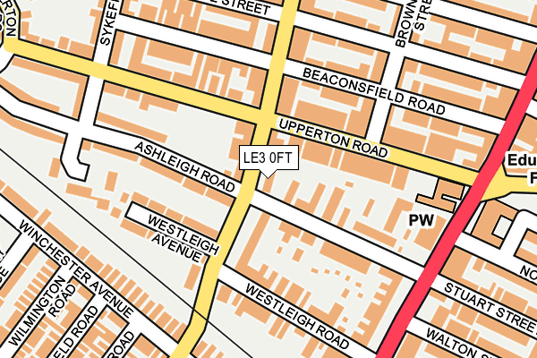 LE3 0FT map - OS OpenMap – Local (Ordnance Survey)