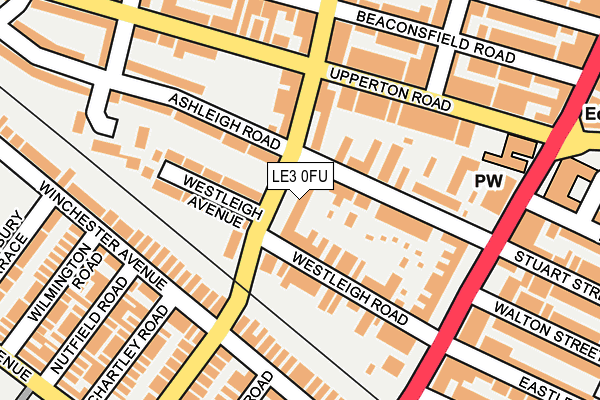 LE3 0FU map - OS OpenMap – Local (Ordnance Survey)