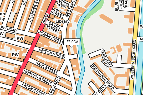 LE3 0GA map - OS OpenMap – Local (Ordnance Survey)