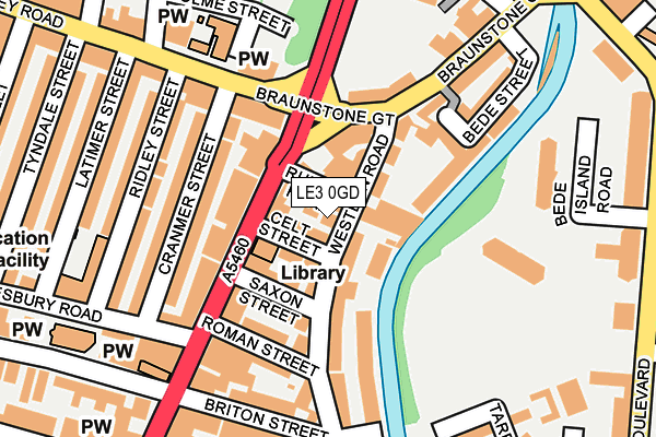 LE3 0GD map - OS OpenMap – Local (Ordnance Survey)