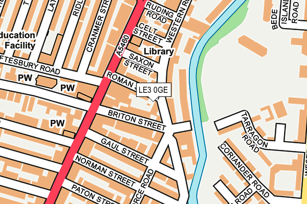 LE3 0GE map - OS OpenMap – Local (Ordnance Survey)