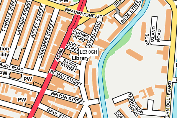 Map of LEICESTER COMMERCIAL HOLDINGS LIMITED at local scale