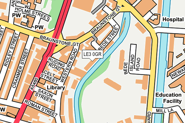 LE3 0GR map - OS OpenMap – Local (Ordnance Survey)