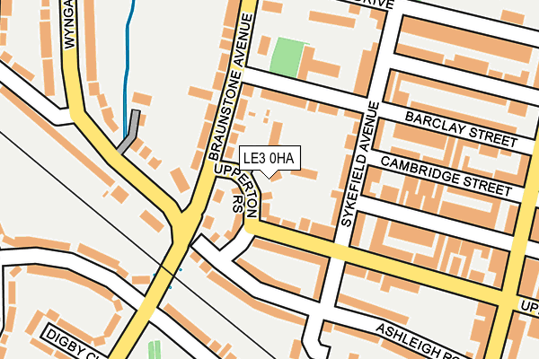 LE3 0HA map - OS OpenMap – Local (Ordnance Survey)