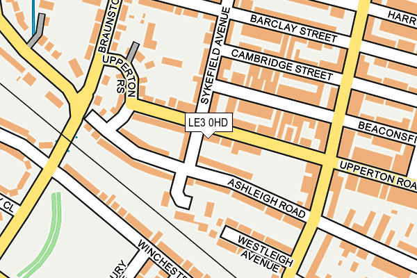 LE3 0HD map - OS OpenMap – Local (Ordnance Survey)