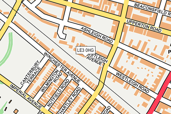LE3 0HG map - OS OpenMap – Local (Ordnance Survey)
