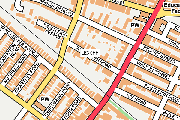 LE3 0HH map - OS OpenMap – Local (Ordnance Survey)