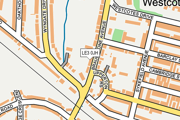 LE3 0JH map - OS OpenMap – Local (Ordnance Survey)