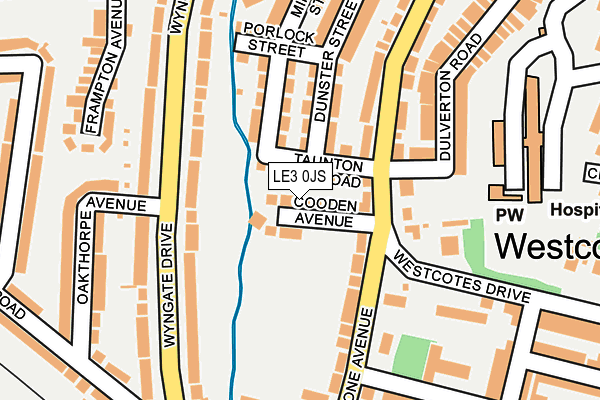 LE3 0JS map - OS OpenMap – Local (Ordnance Survey)