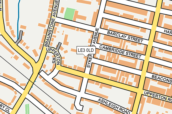 LE3 0LD map - OS OpenMap – Local (Ordnance Survey)