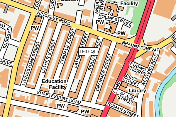 LE3 0QL map - OS OpenMap – Local (Ordnance Survey)