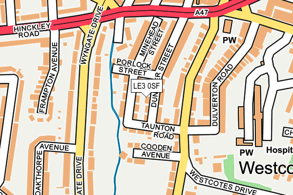 LE3 0SF map - OS OpenMap – Local (Ordnance Survey)
