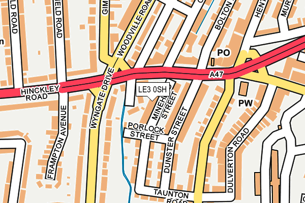 LE3 0SH map - OS OpenMap – Local (Ordnance Survey)